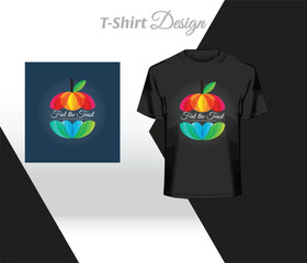 Feel the taste T shirt design.