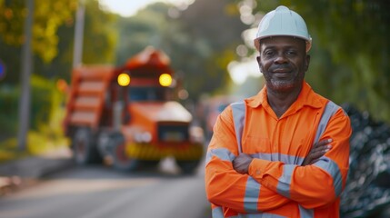 A Worker with Safety Equipment