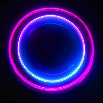 Blue and purple glowing circle