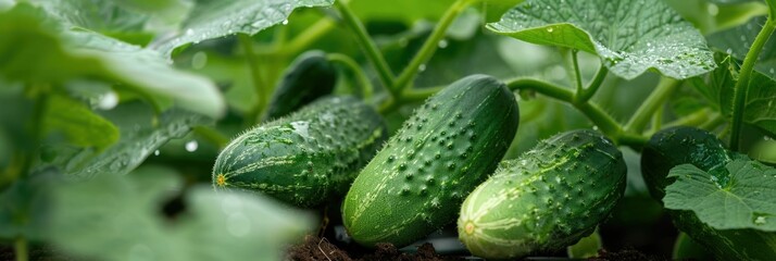 Crisp Hydroponic Cucumbers a Result of Precise Water and Nutrient Delivery for Optimal Growth and Harvest