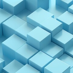 3D render of cubes on a blue background, minimalistic wallpaper for the iPhone Pro phone in the style of monochromatic, high resolution, high detail, sharp focus