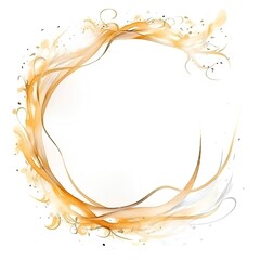 Fototapeta na wymiar Coffee frame isolated on white background. Watercolor hand drawn illustration