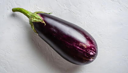 eggplant on white background	