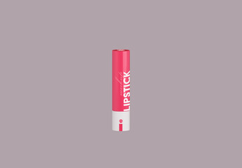 Isolated Lipstick Mockup