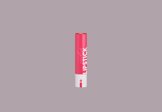 Isolated Lipstick Mockup