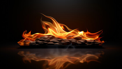 Abstract Fire Background - 785135098
