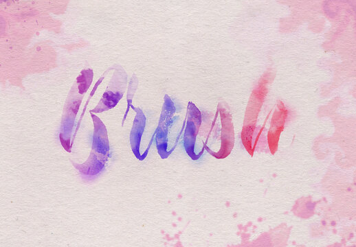 Watercolor Brush Text Effect