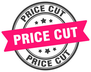 Fototapeta premium price cut stamp. price cut label on transparent background. round sign