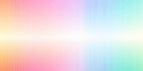 Holographic background with vertical gradient, pastel rainbow color, grainy texture with copyspace and blank empty copy space for photo text or design