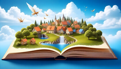 World Book Day open book illustration fairies 9