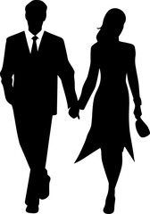 Together We Walk Emblematic Vector Logo Eternal Harmony Symbol of Eternal Serenity