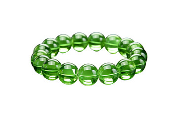 Obraz premium Peridot Bead on transparent background.