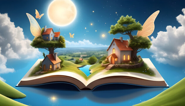World Book Day open book illustration fairies 10