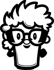 Cute Quaffs Symbol of Charming Beverages Petite Pours Iconic Emblem of Diminutive Delights