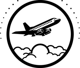 Doodle Aviator Whimsical Aircraft Icon Jetset Sketch Doodled Air Travel Symbol