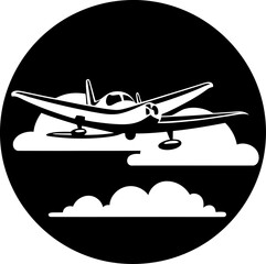 Doodle Flight Path Sketchy Aircraft Symbol Scribbled Skies Playful Plane Emblem