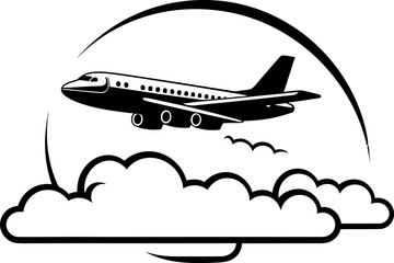 Jet Sketch Whimsical Air Travel Symbol Doodle Glide Sketchy Aircraft Design