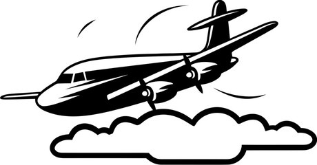 Doodle Dreams Whimsical Aircraft Icon Flight Sketches Sketchy Airplane Symbol