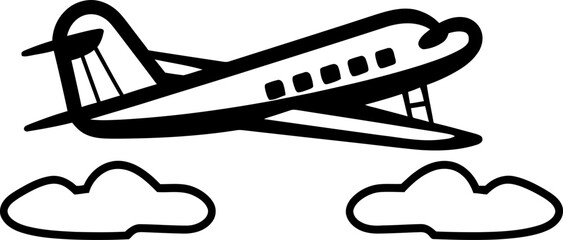 Sketchy Soaring Playful Flight Symbol Airborne Artistry Doodled Aviation Emblem