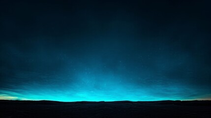 A velvety black backdrop fading into a luminous cerulean sky  capturing the transition from twilight to night.
