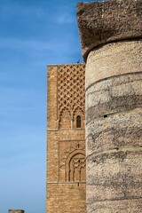 The Hassan Tower and the columns in Rabat - obrazy, fototapety, plakaty