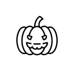 Pumpkin ,pumpkin outline and haloween pumpkin icon or logo illustration