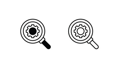 Search Engine icon design with white background stock illustration