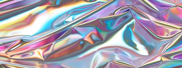 Hologram background color foil. Gradient hologram iridescent light. Abstarct pastel texture...