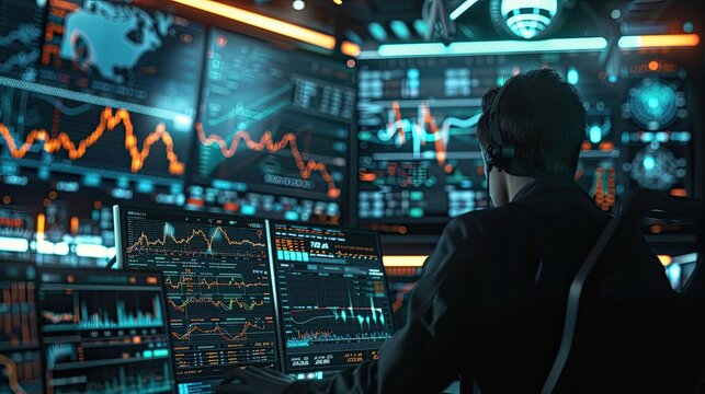 Virtual stock market exchange with trading algorithms