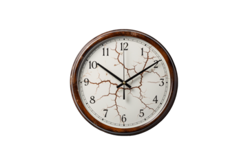 Photo Wall Clock on transparent background.
