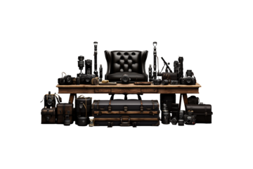 Photo Props on transparent background.