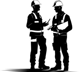 Design Dexterity Paper Holding Engineers Emblem Engineering Endeavor Engineer Vector Symbol