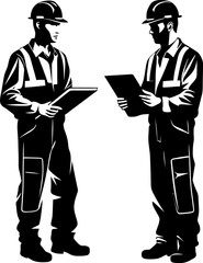 Blueprint Bond Paper Holding Engineers Emblem Architectural Accord Engineer Vector Logo