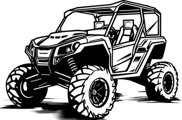 Terrain Tamer UTV Emblem Symbolizing Adventure Off Road Maverick UTV Vector Logo for Adventure Seekers