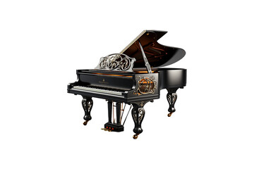 Piano Accessories on transparent background.