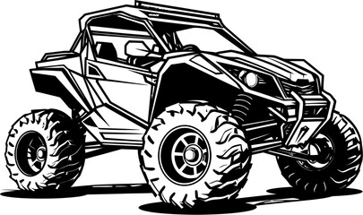 Terrain Trekker Vector Logo for Off Road Excursions Adventure Maverick UTV Emblem for Exploration
