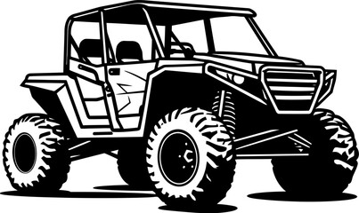 Off Road Connoisseur Sport Vehicle Vector Adventure Conqueror UTV Emblem Symbol