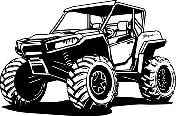 Nature Nomad UTV Logo Icon Off Road Connoisseur Sport Vehicle Vector
