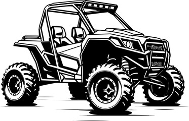 Wilderness Navigator UTV Vector Design Terrain Explorer Sport Vehicle Icon