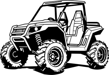 Adventure Conqueror UTV Logo Icon Trail Voyager Off Road Vehicle Symbol