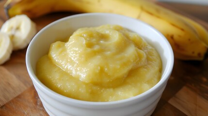 banana puree baby food, bananas