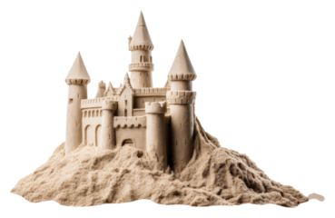 PNG Sandcastle outdoors nature spirituality. AI generated Image by rawpixel.