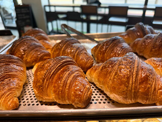 진열되어있는 크루아상