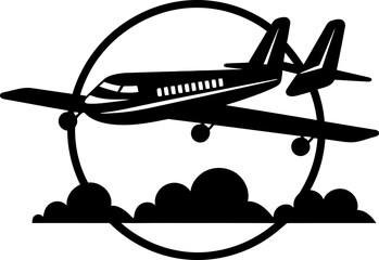 Doodle Airspace Playful Flying Icon Skyward Scribbles Doodled Plane Emblem
