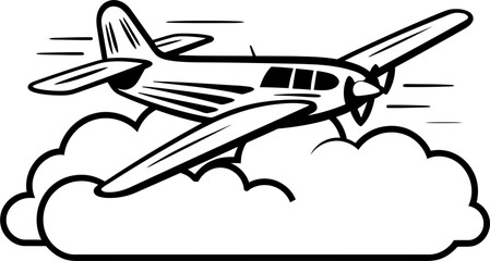 Doodle Glide Sketchy Aircraft Design Sketchy Soaring Playful Flight Symbol