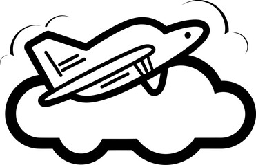 Flighty Doodles Sketchy Aviation Symbol Doodle Airspace Whimsical Airplane Symbol