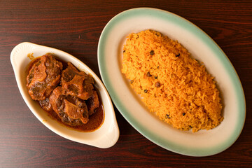 Rice with pigeon peas and oxtails