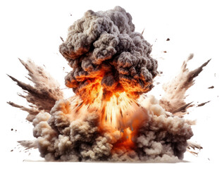 PNG Bomb explosion fire destruction aggression - obrazy, fototapety, plakaty