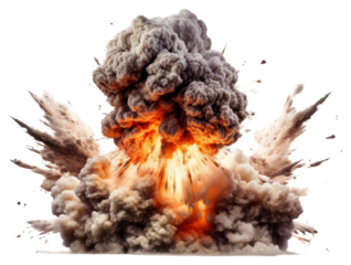 PNG Bomb explosion fire destruction aggression