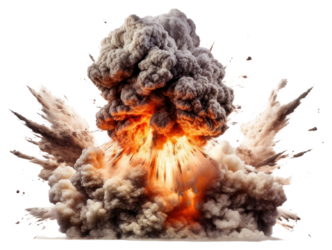 PNG Bomb explosion fire destruction aggression